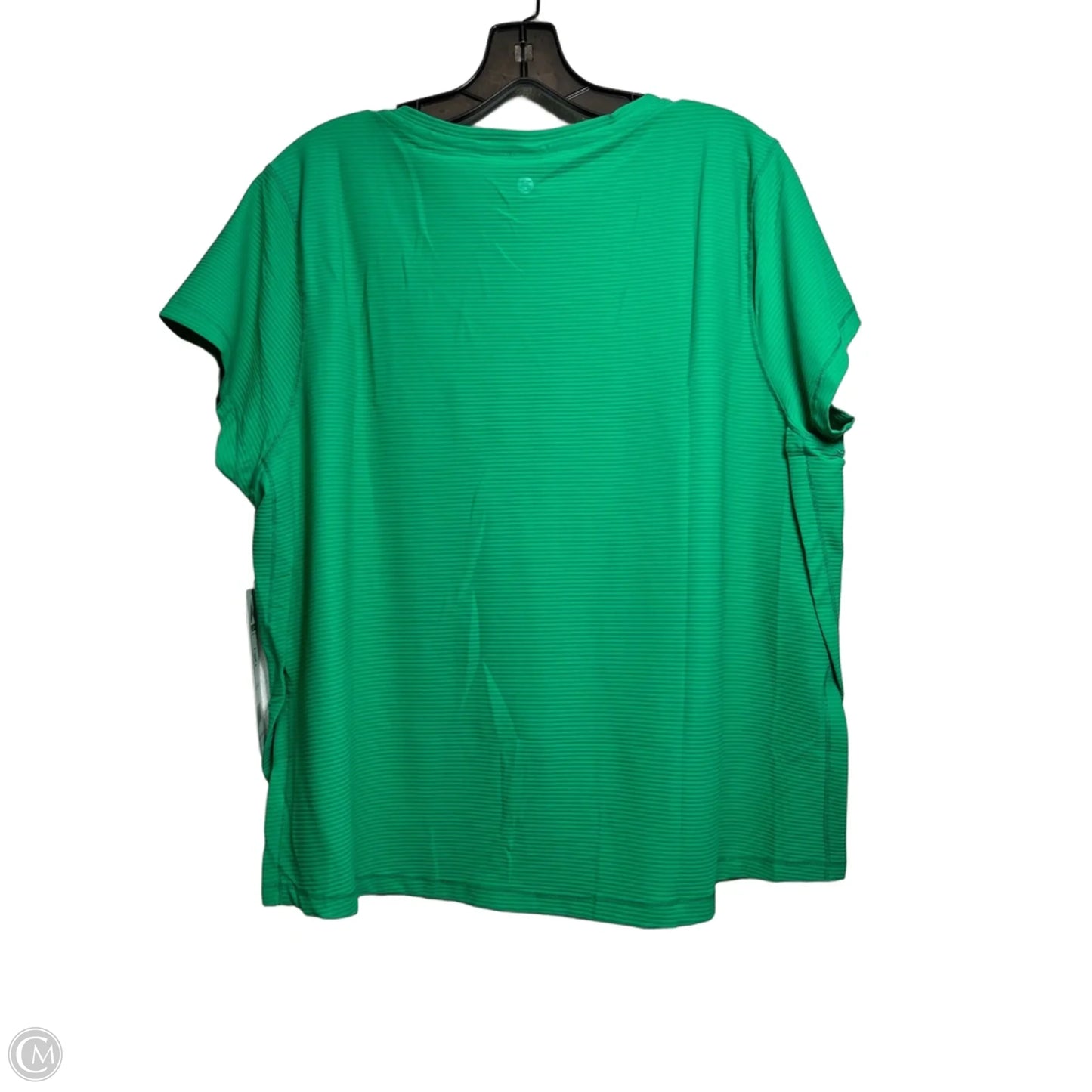 Athletic Top Short Sleeve By Rbx In Green, Size: Xl