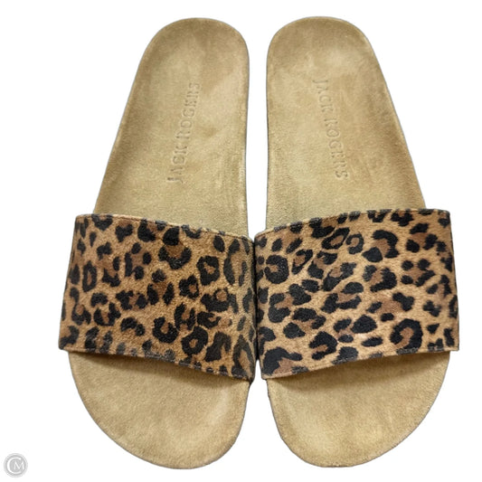 Sandals Flats By Jack Rogers In Animal Print, Size: 8