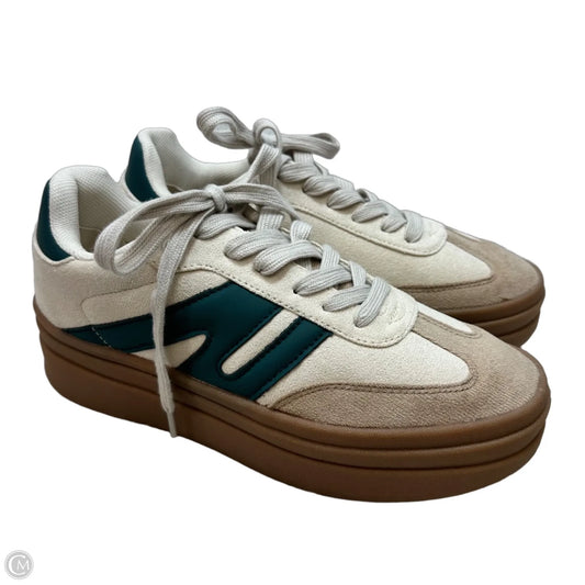 Shoes Athletic By Clothes Mentor In Green & White, Size: 7
