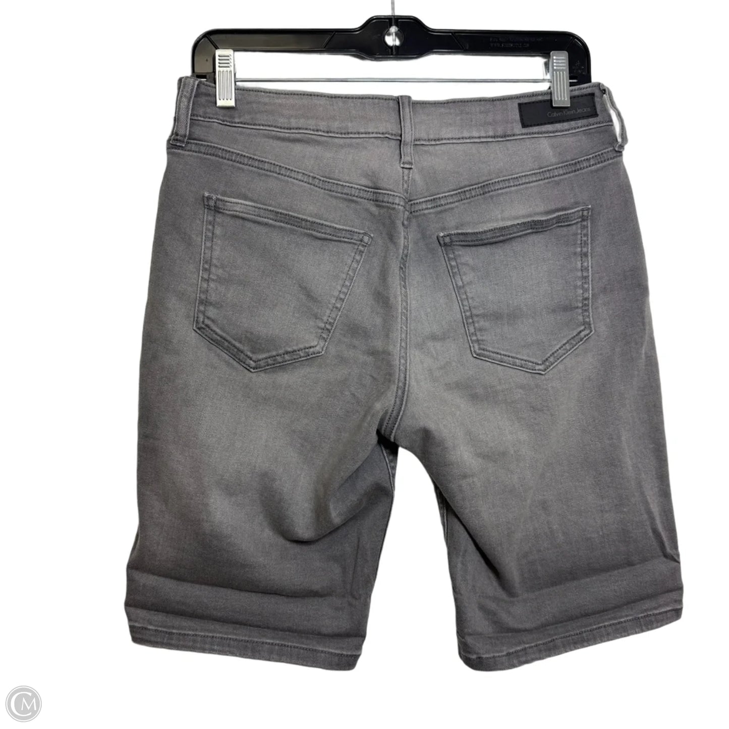 Shorts By Calvin Klein In Grey Denim, Size: 6