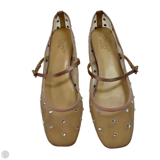 Shoes Flats By Badgley Mischka In Beige, Size: 8