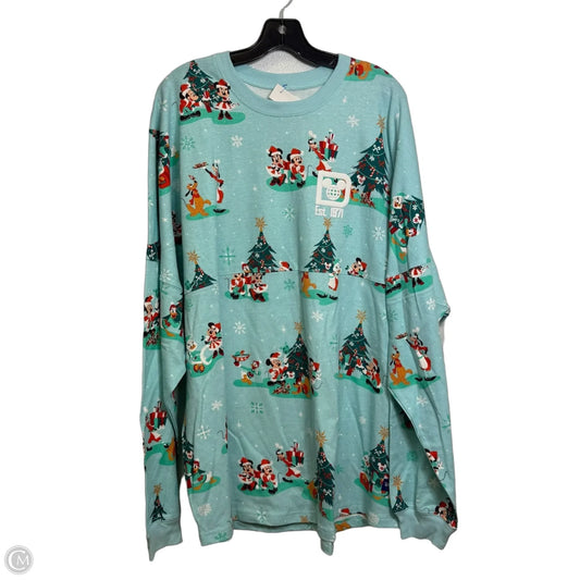 Long sleeve Crewneck By Disney In Blue, Size: Xxl