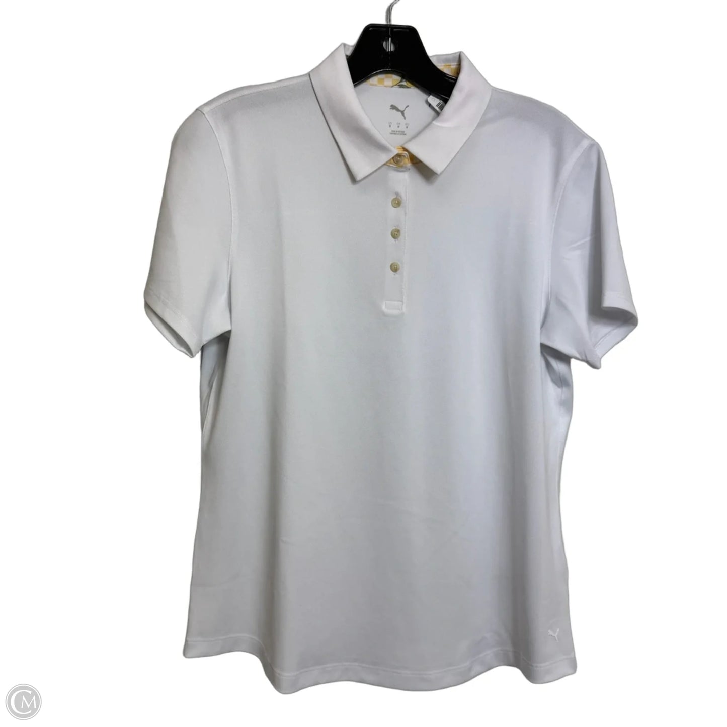 Top Short Sleeve By Puma In White, Size: M