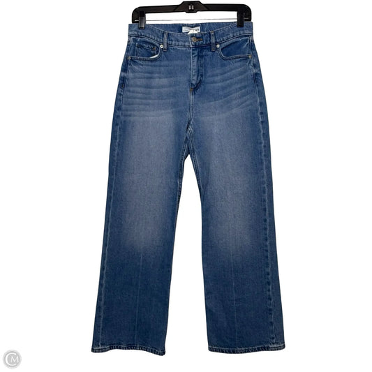 Jeans wide leg By Loft In Blue Denim, Size: 4