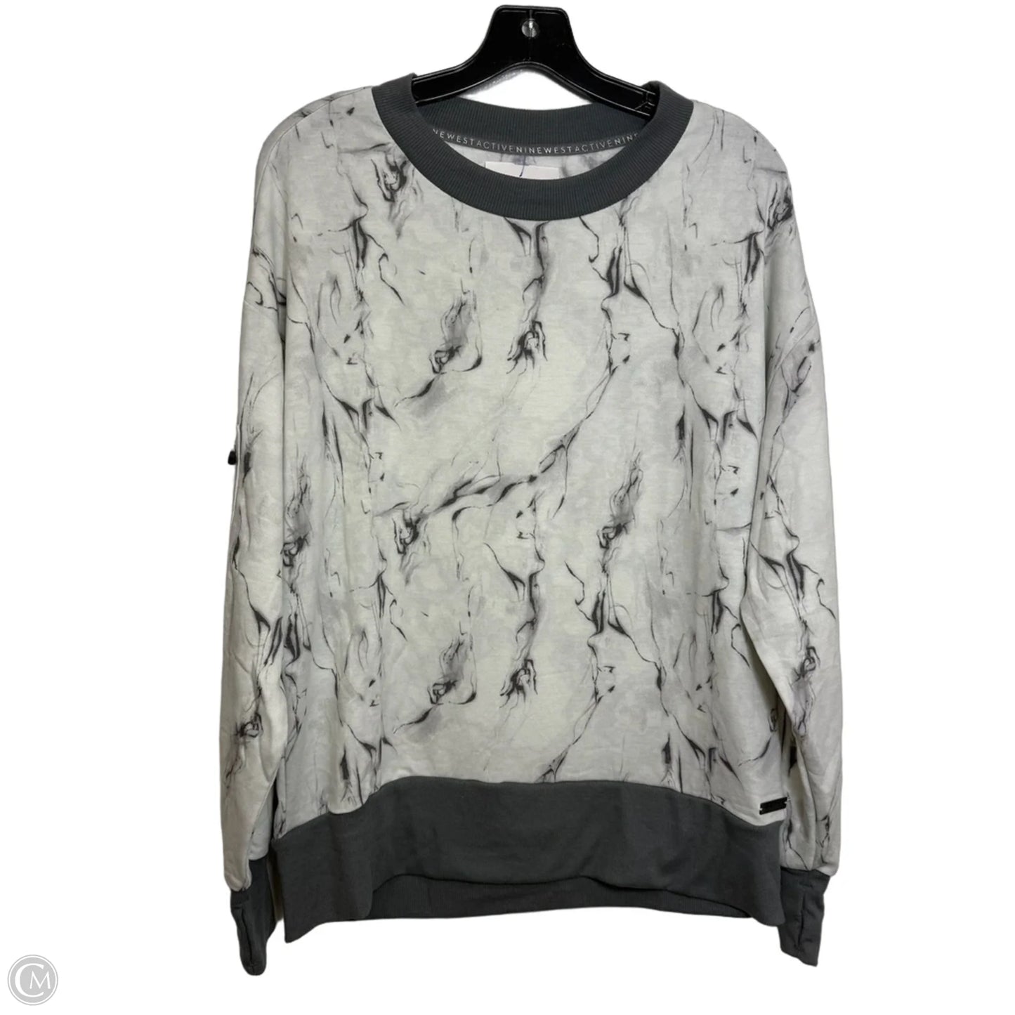 Sweatshirt Crewneck By Nine West In White, Size: L