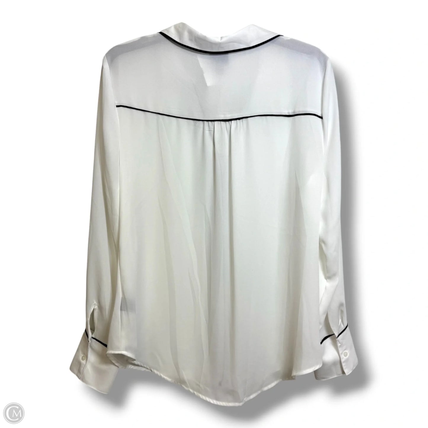 Top Long Sleeve By Worthington In White, Size: L