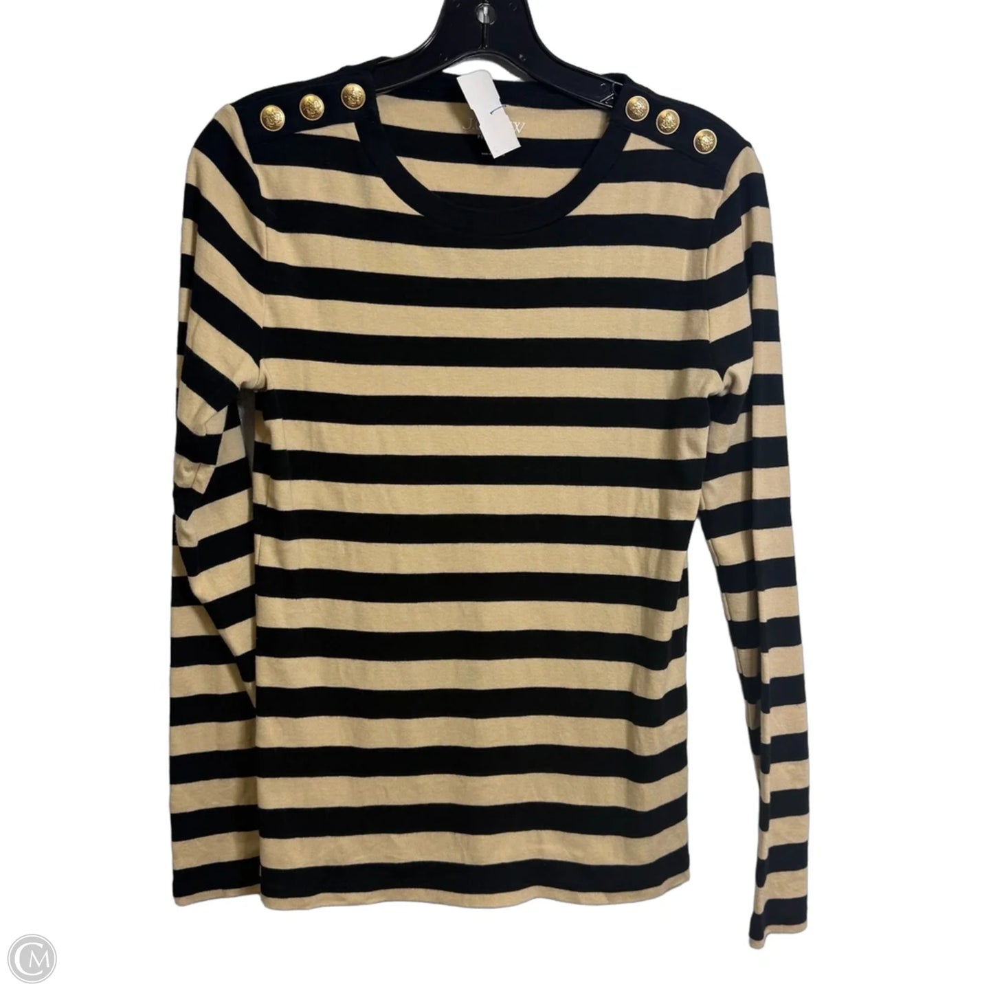 Top Long Sleeve By J. Crew In Striped Pattern, Size: M