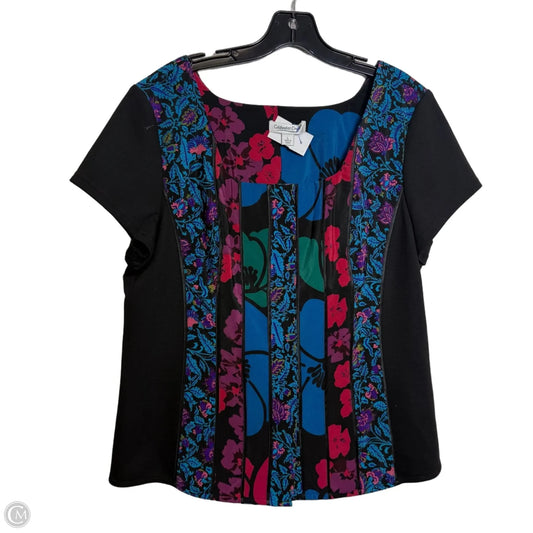 Top Short Sleeve By Coldwater Creek In Multi-colored, Size: L