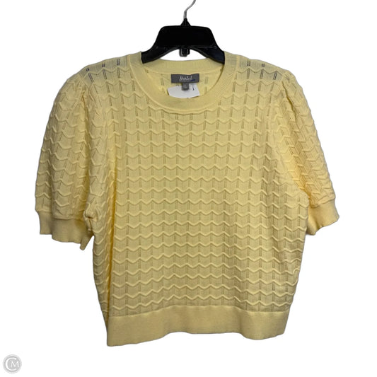 Top Short Sleeve By Marled In Yellow, Size: Xl