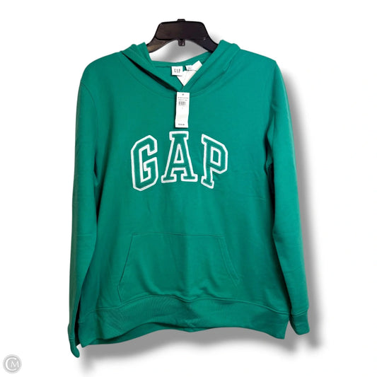 Hoodie sweatshirt By Gap In Green, Size: L