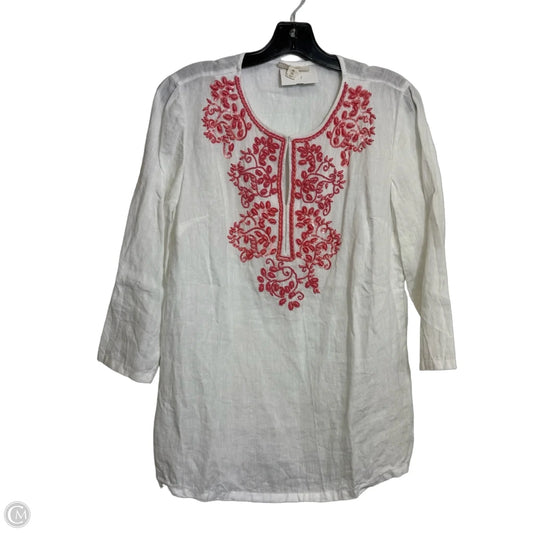 Top Long Sleeve By Charter Club In White, Size: M