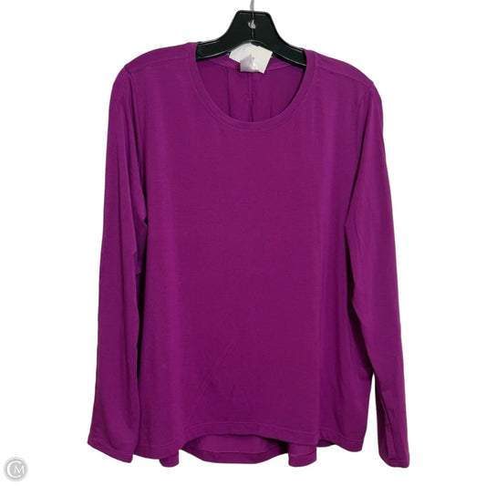 Athletic Top Long Sleeve Crewneck By Athleta In Purple, Size: M