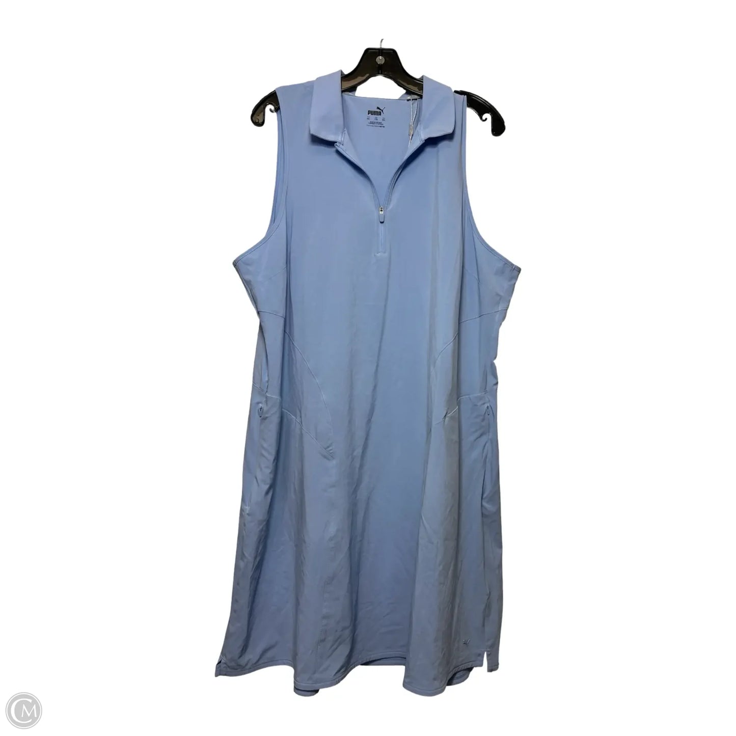 Athletic Dress By Puma In Blue, Size: Xxl