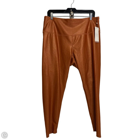 Athletic Leggings By Calia In Orange, Size: Xxl