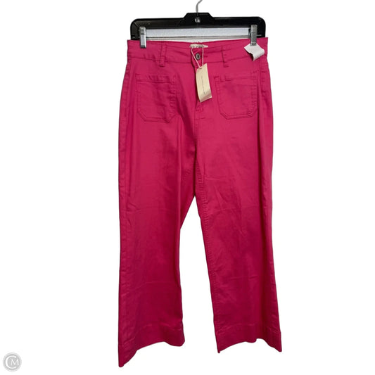 Jeans Wide Leg By Clothes Mentor In Pink, Size: M