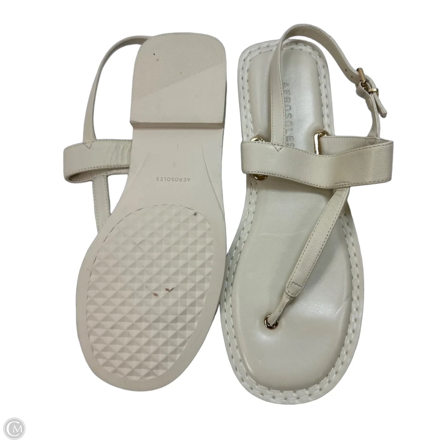 Sandals Flats By Aerosoles In White, Size: 8