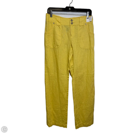 Pants Linen By Inc In Yellow, Size: 2