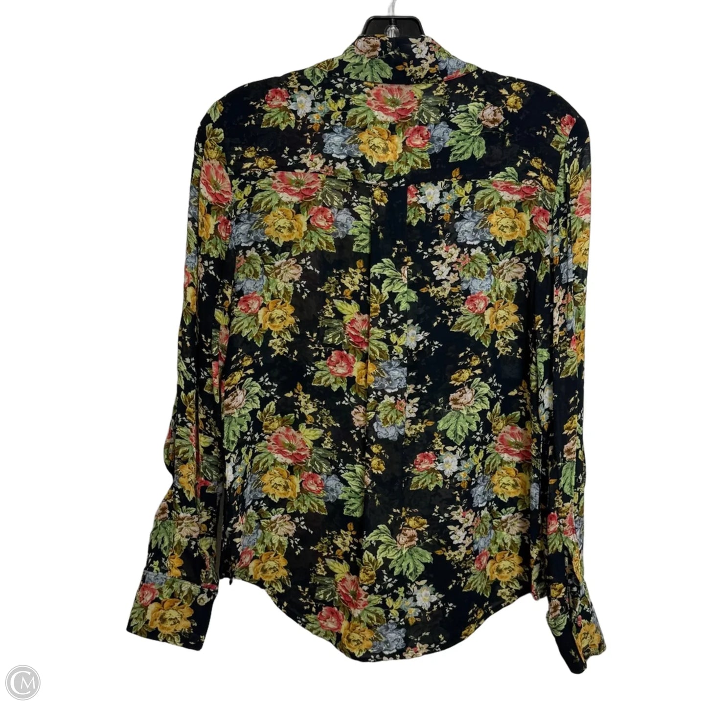 Top Long Sleeve Designer By Derek Lam In Floral Print, Size: 0