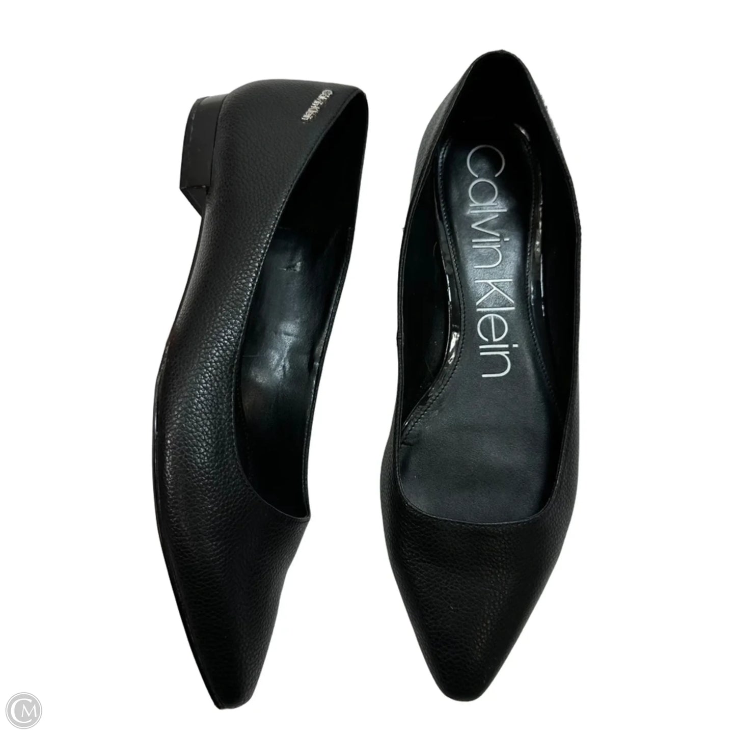 Shoes Flats By Calvin Klein In Black, Size: 10
