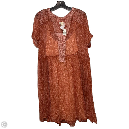Dress Casual Midi By Maeve In Orange, Size: L