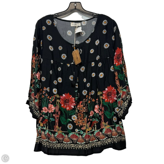 Top Long Sleeve By Natural Life In Multi-colored, Size: Xl