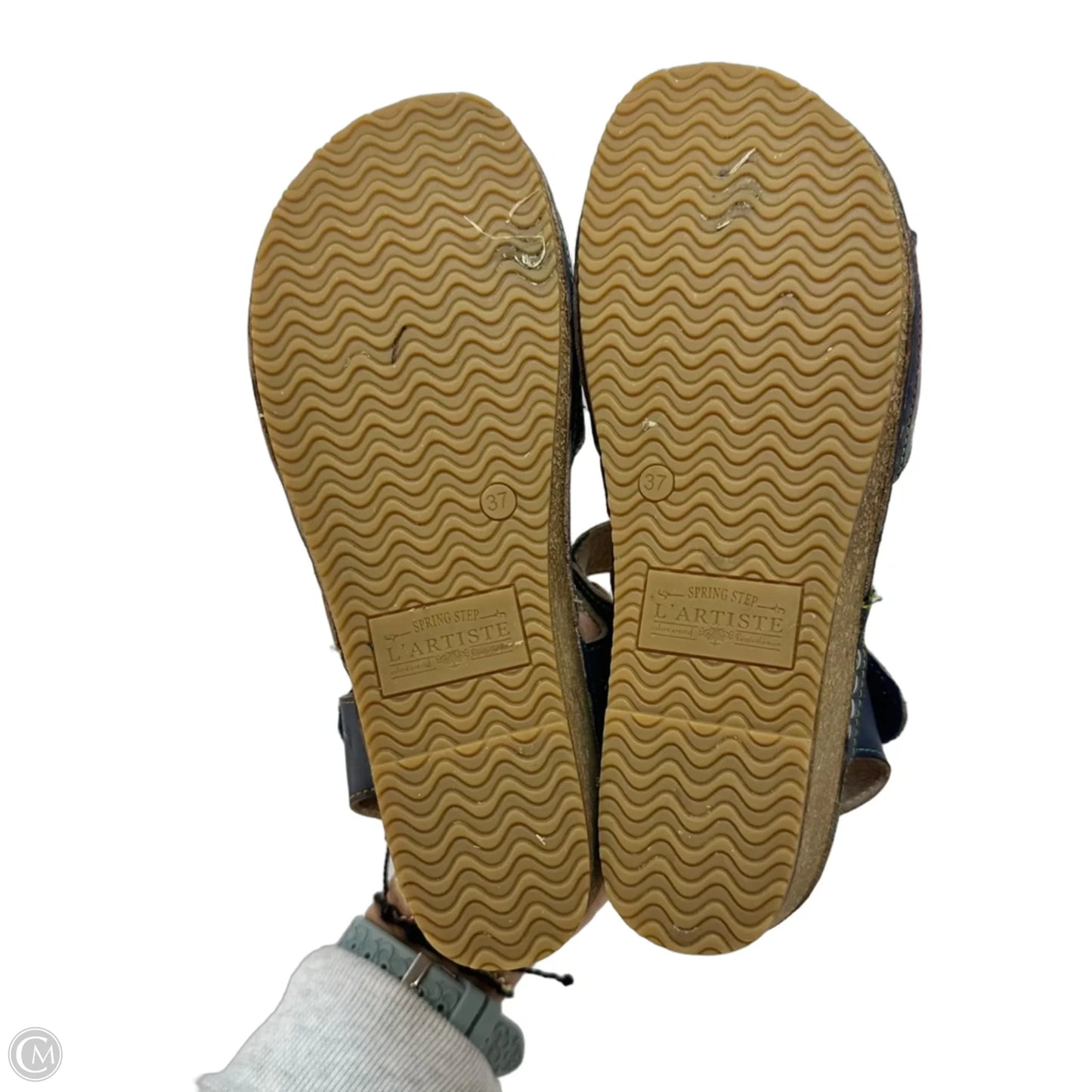 Sandals Flats By Spring Step In Grey, Size: 7