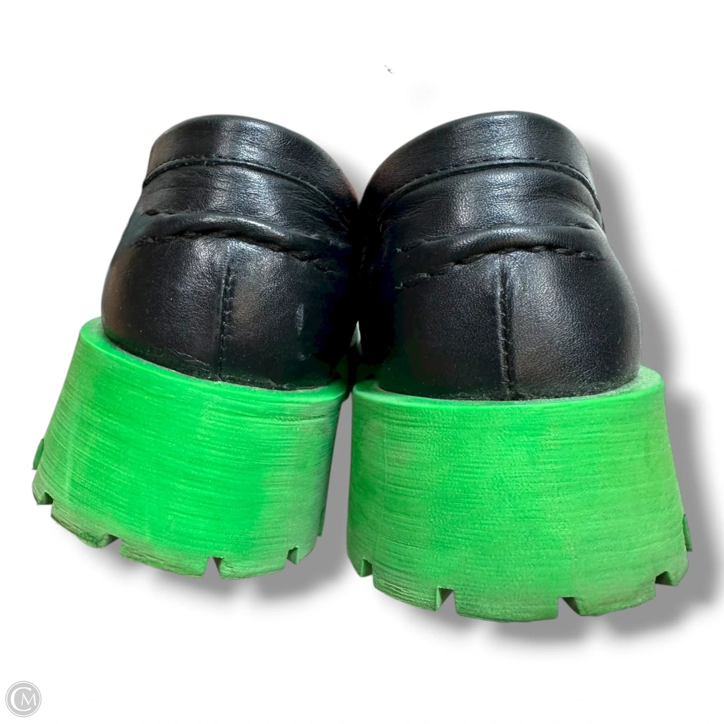 Shoes Flats By Steve Madden In Black & Green, Size: 6