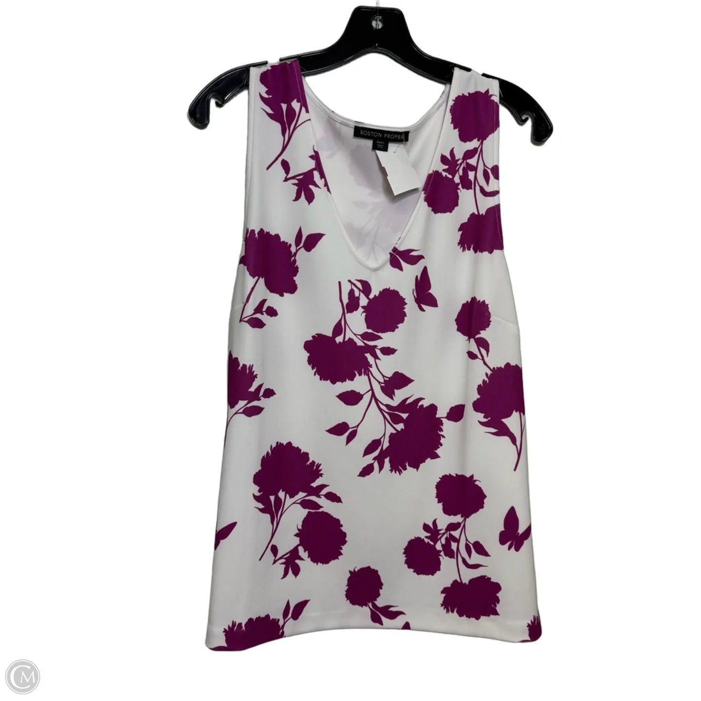 Top Sleeveless By Boston Proper In Purple, Size: L
