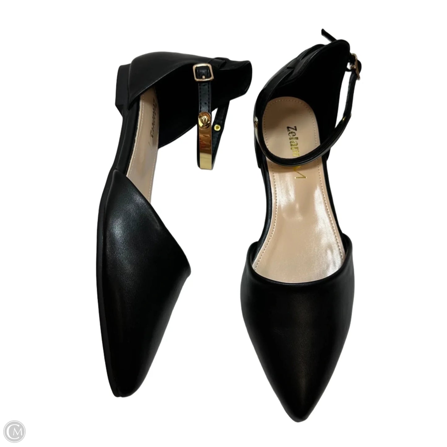 Shoes Flats By Clothes Mentor In Black, Size: 7.5