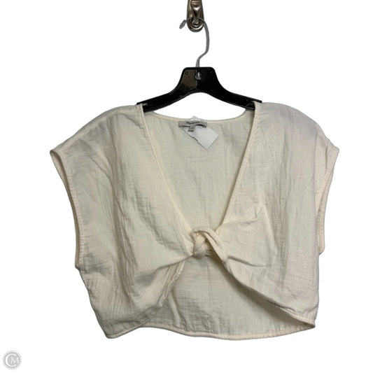 Top Short Sleeve By Madewell In White, Size: S