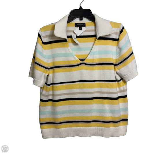 Top Short Sleeve By Banana Republic In Multi-colored, Size: L