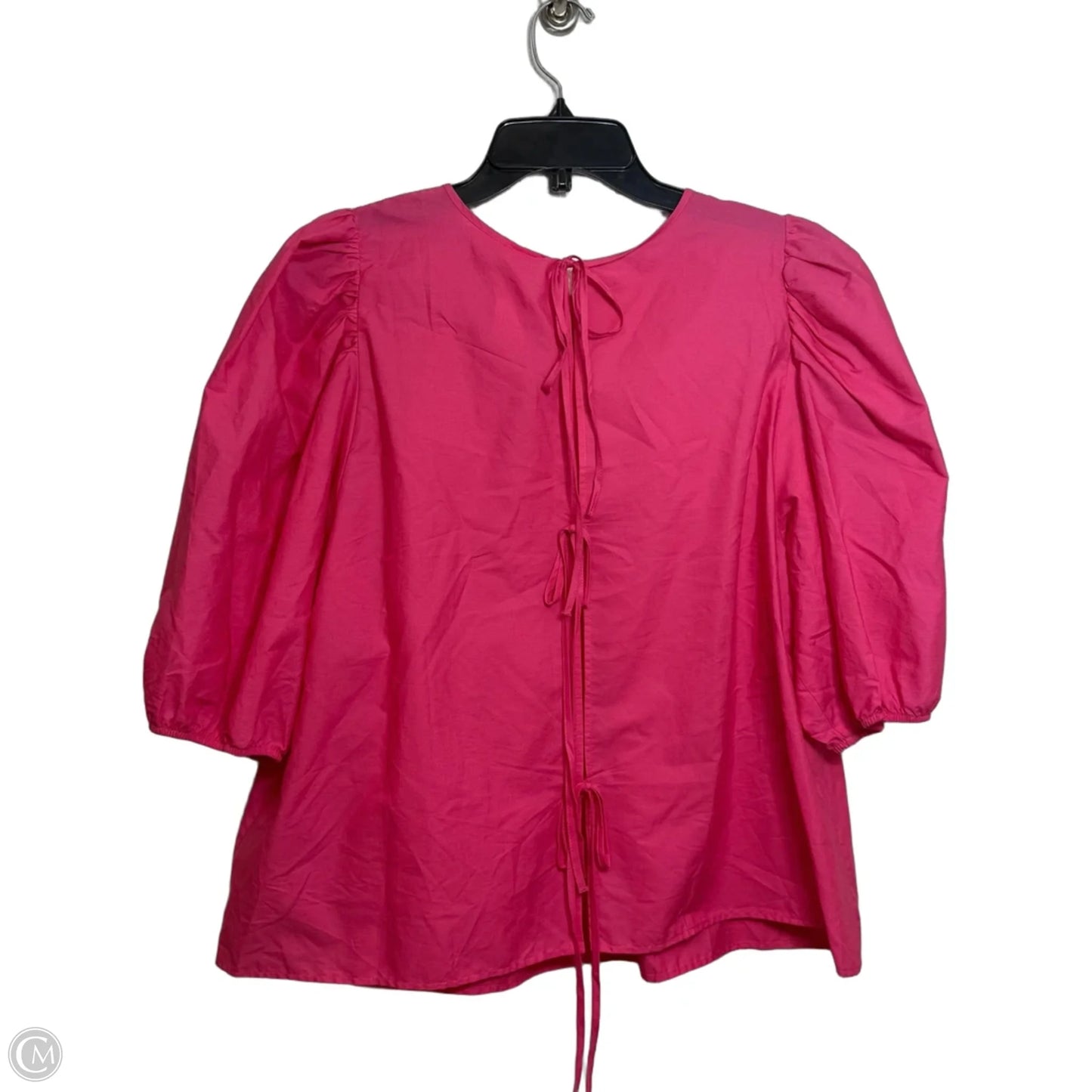 Top Short Sleeve By H&m In Pink, Size: L