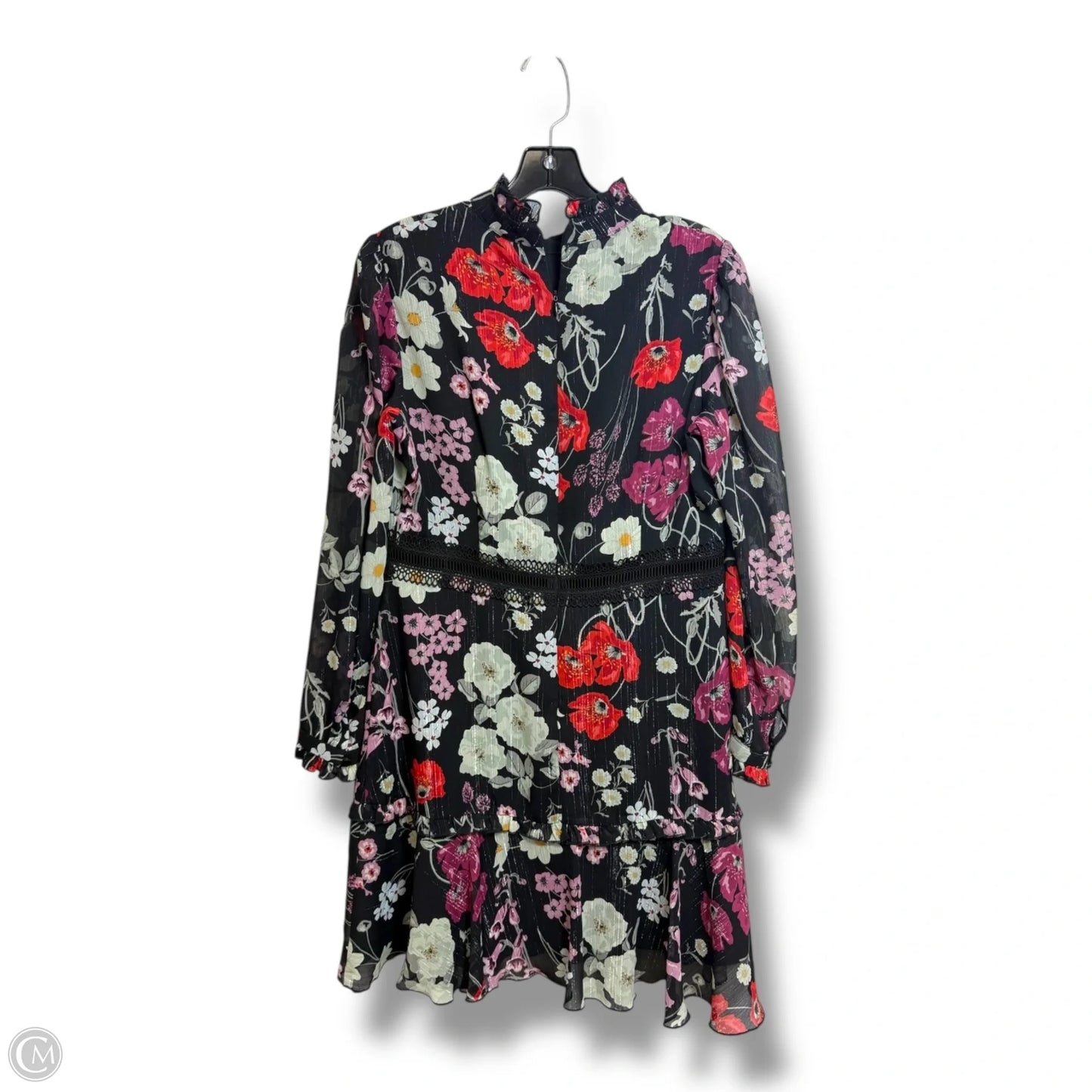 Floral High-Neck Dress By Donna Morgan In Floral Print, Size: 12p