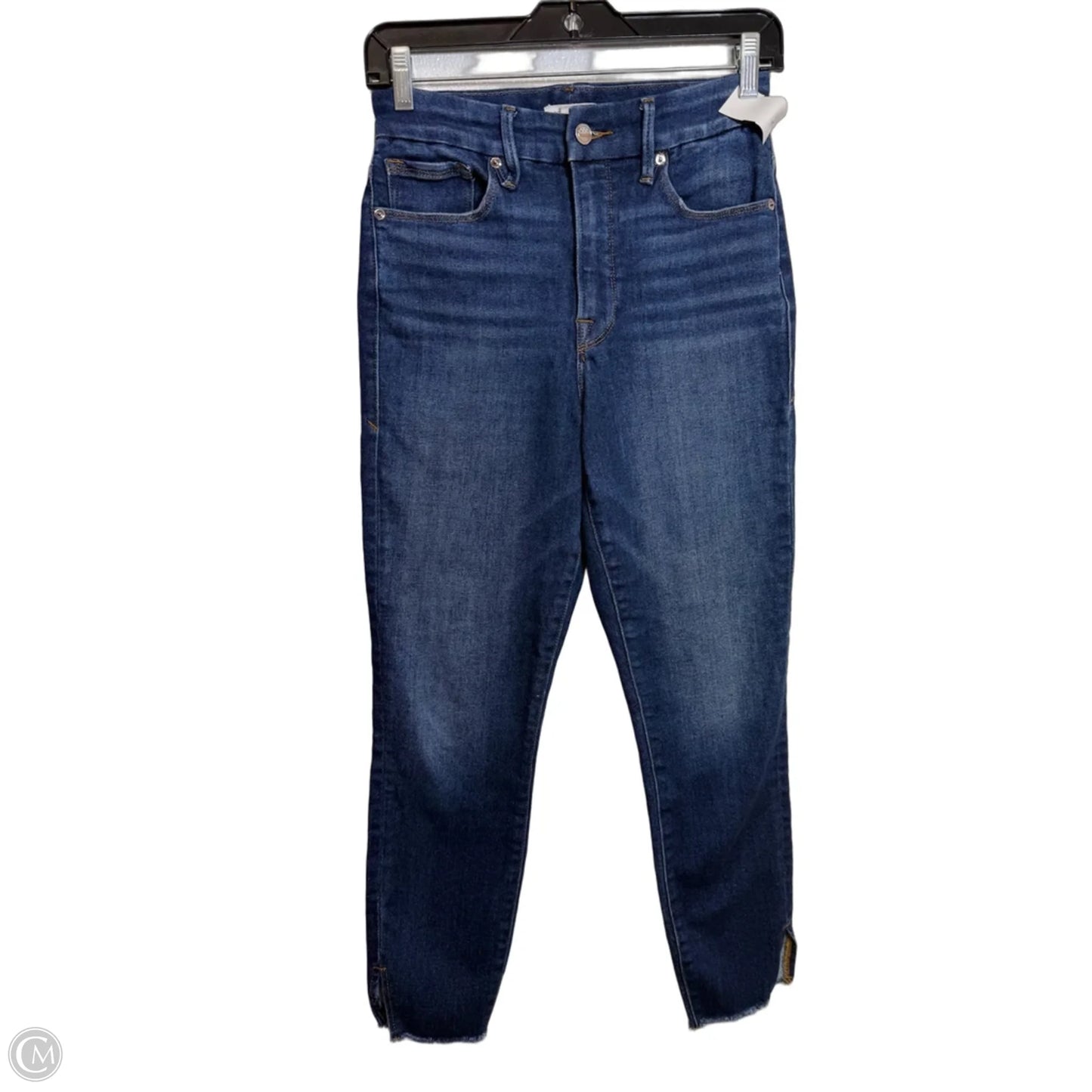 Jeans Skinny By Good American In Blue Denim, Size: 6