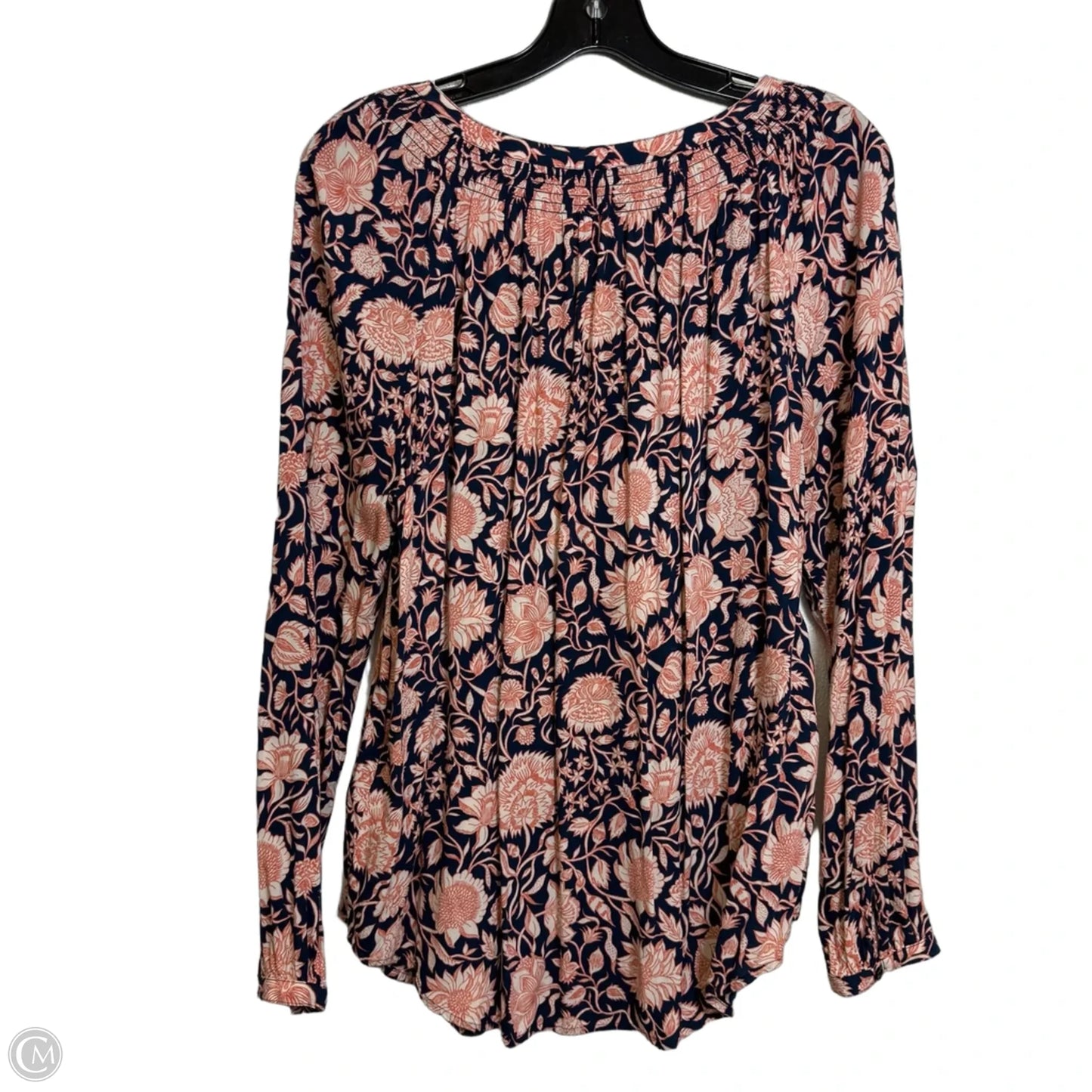 Top Long Sleeve By Lucky Brand In Floral Print, Size: L