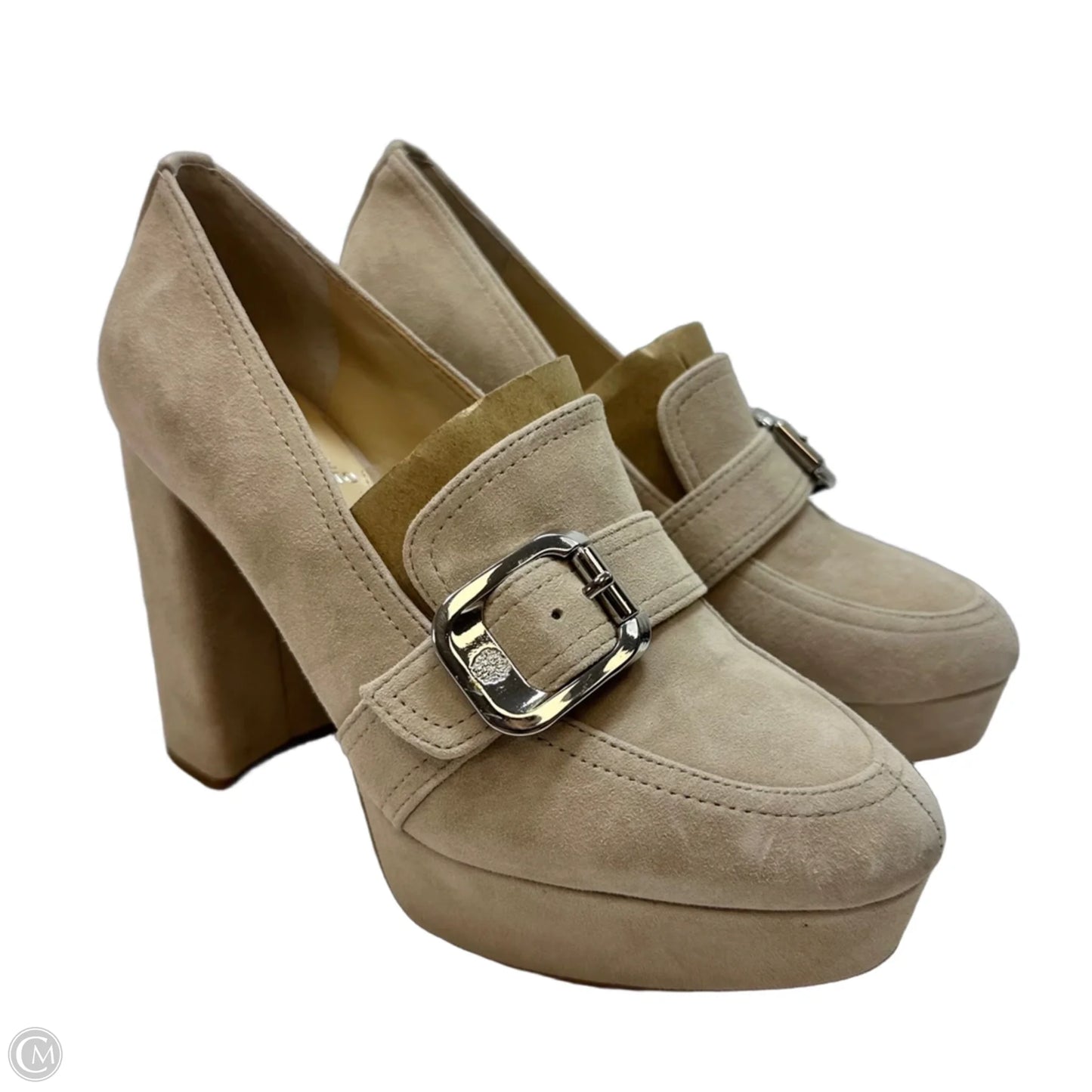 Shoes Heels Block By Vince Camuto In Beige, Size: 6