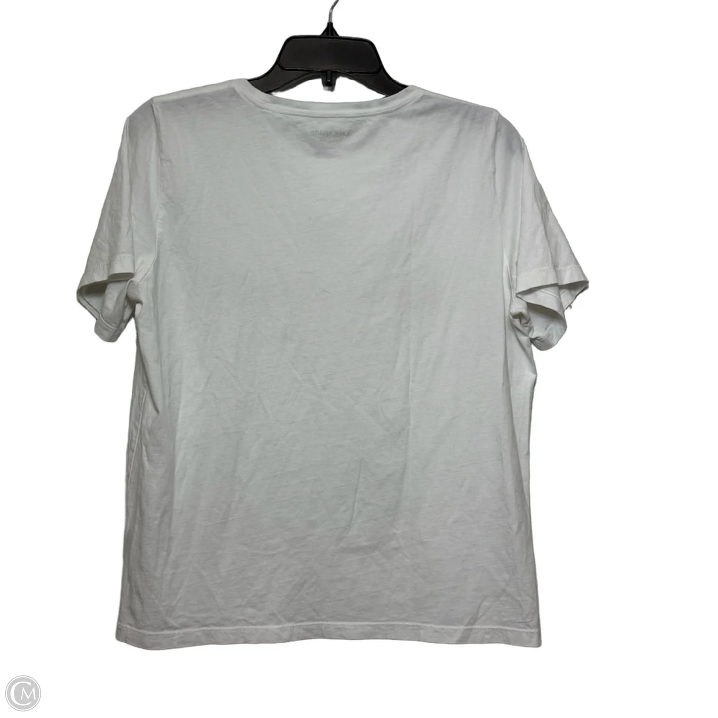 Top Short Sleeve Designer By Kate Spade In White, Size: L