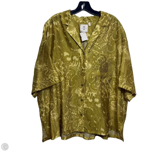 Top 3/4 Sleeve By H&m In Yellow, Size: Xl