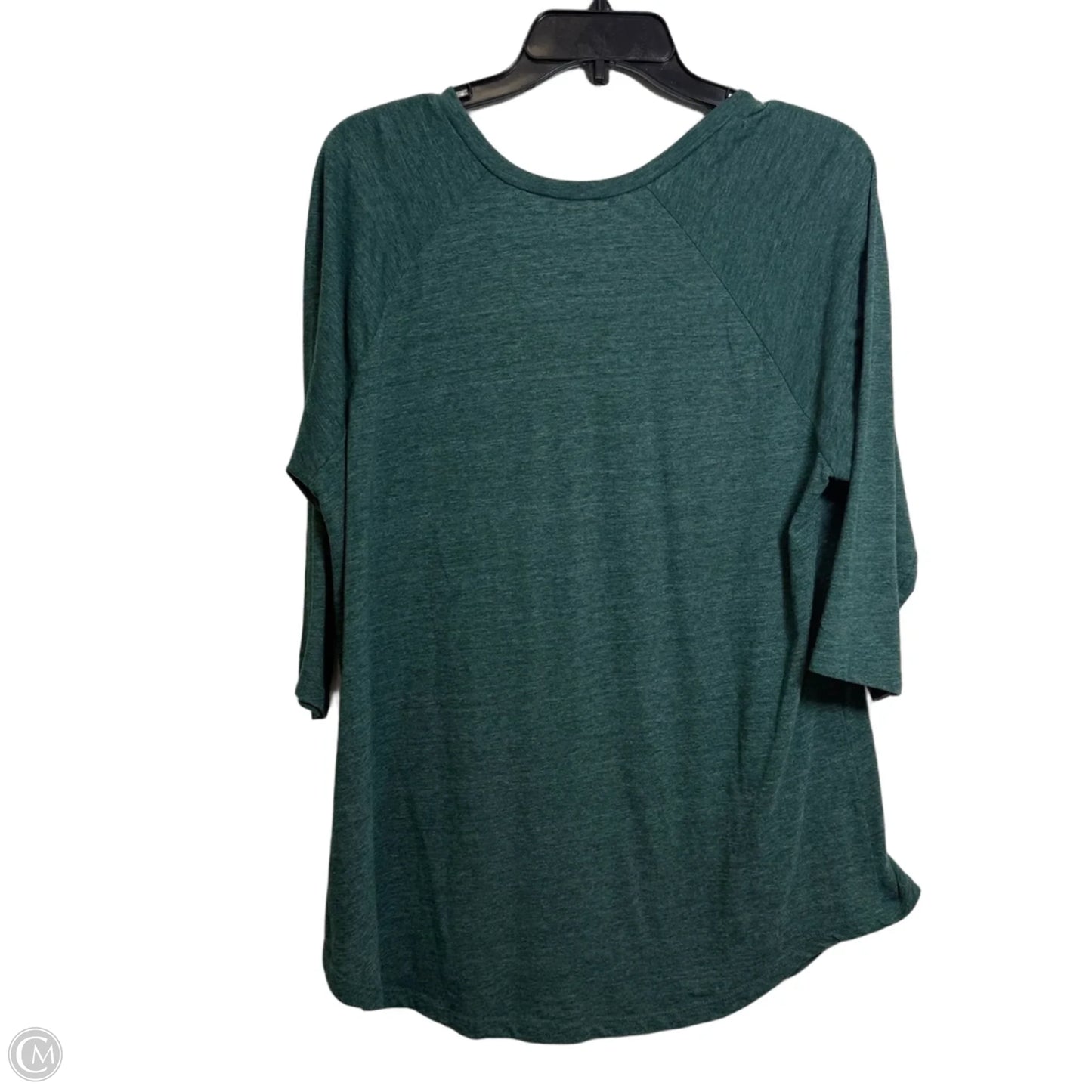 Top 3/4 Sleeve By Torrid In Green, Size: 1x