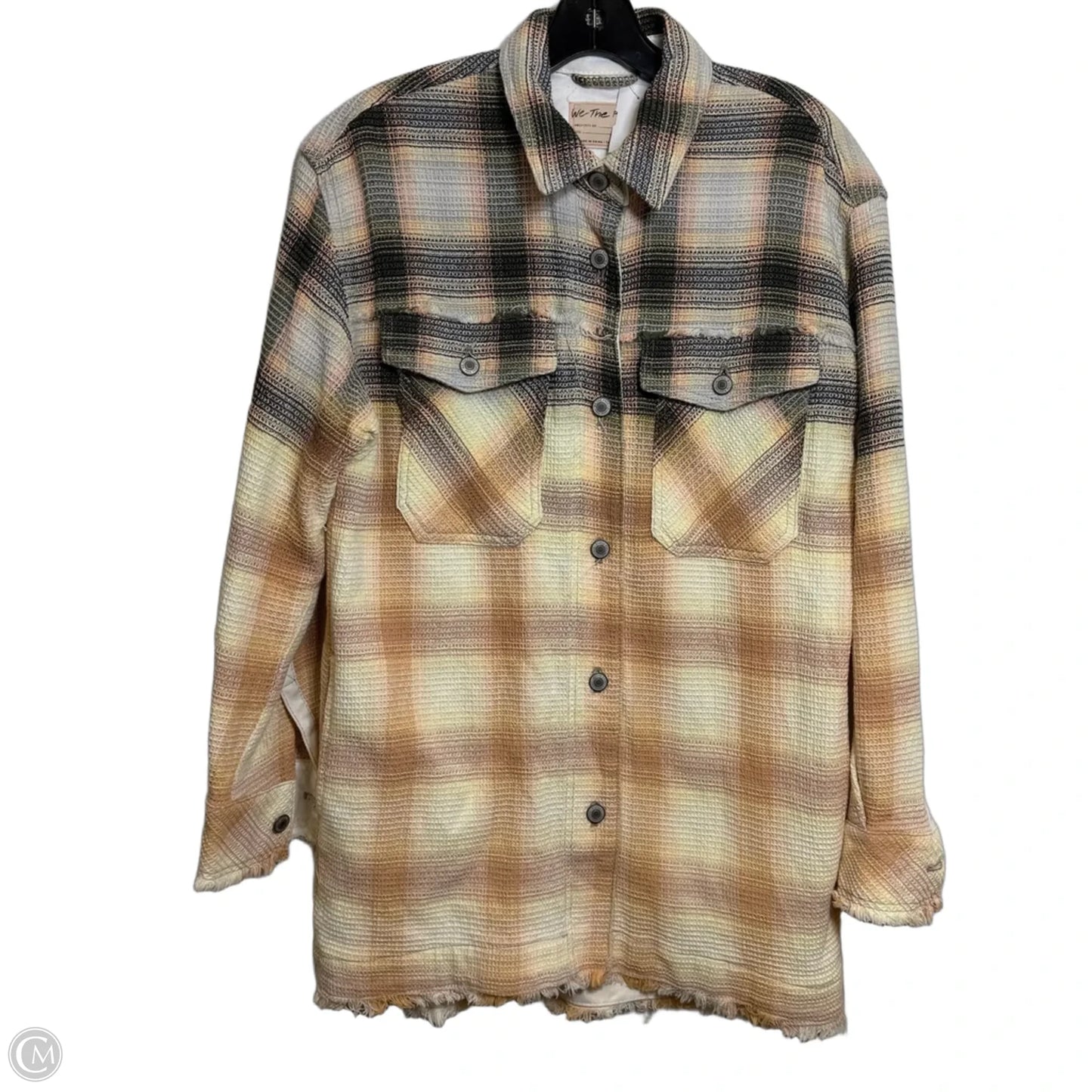 Jacket Shirt By We The Free In Plaid Pattern, Size: Xs