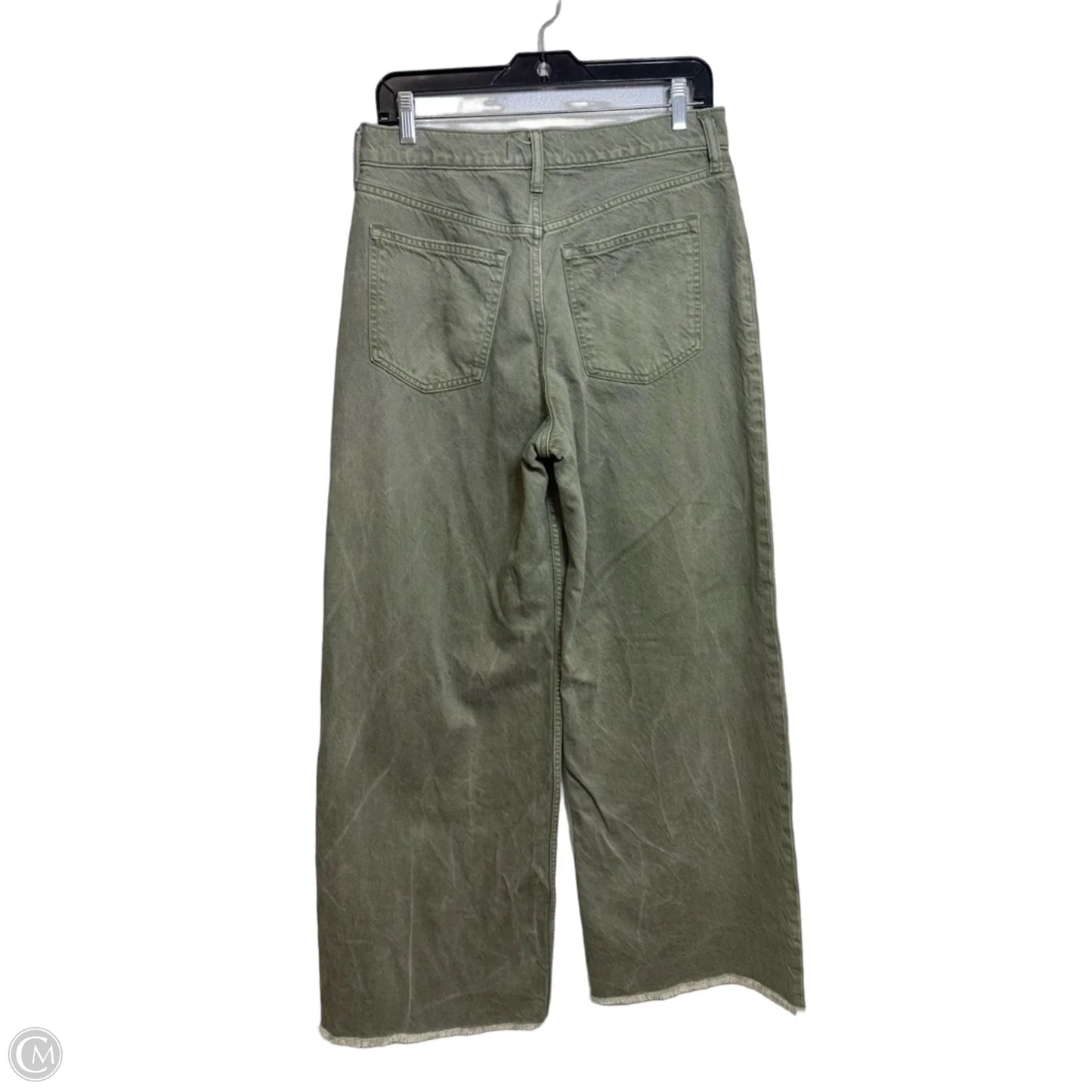 Jeans Wide Leg By Abercrombie And Fitch In Green, Size: 6l