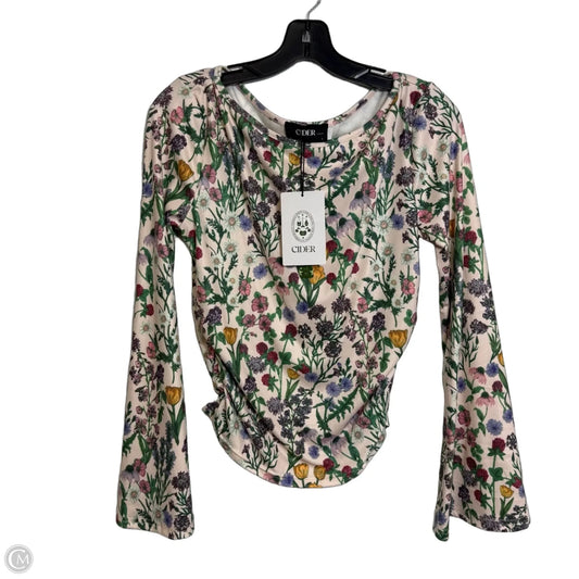 LS top By Cider In Floral Print, Size: L