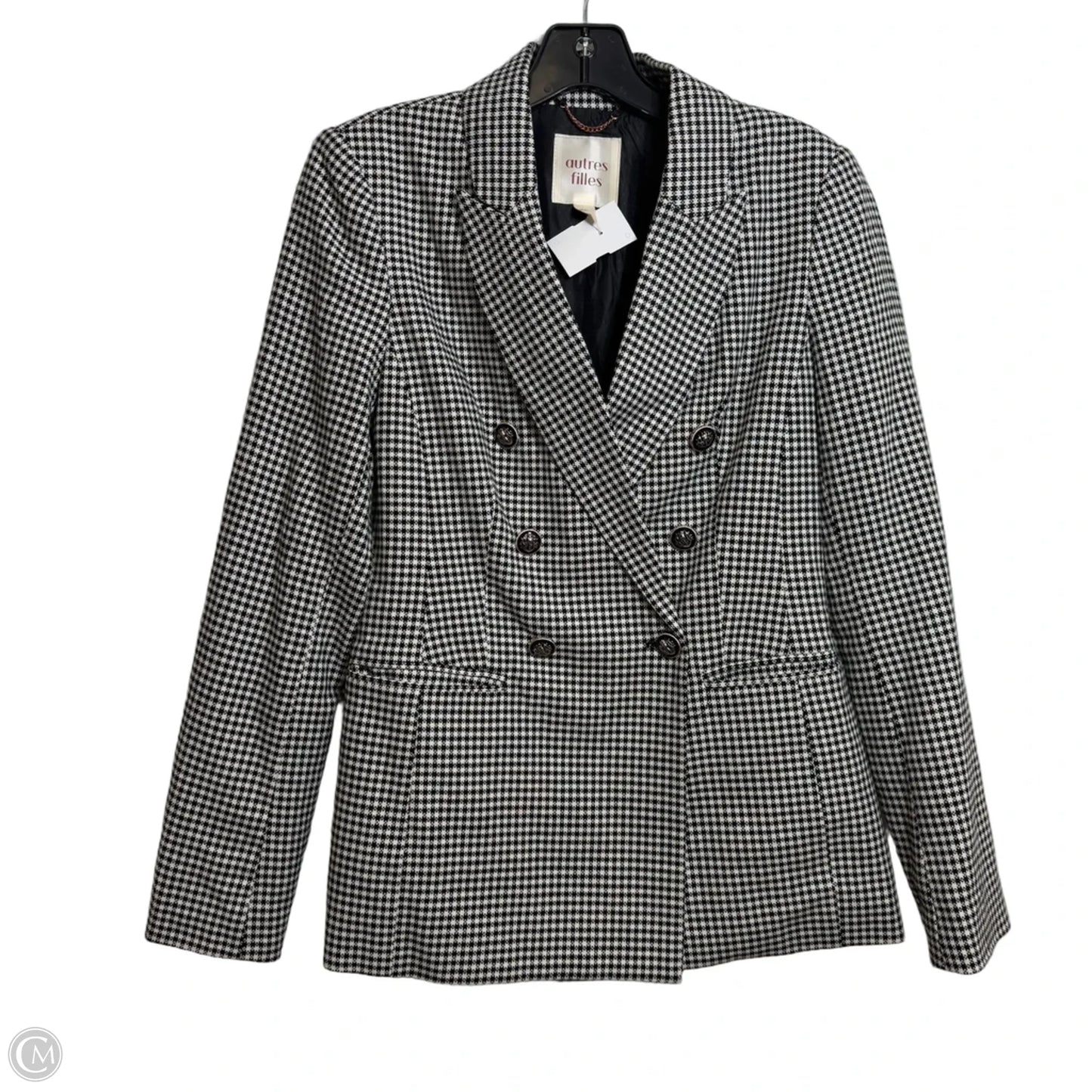 Blazer By Clothes Mentor In Plaid Pattern, Size: Sp