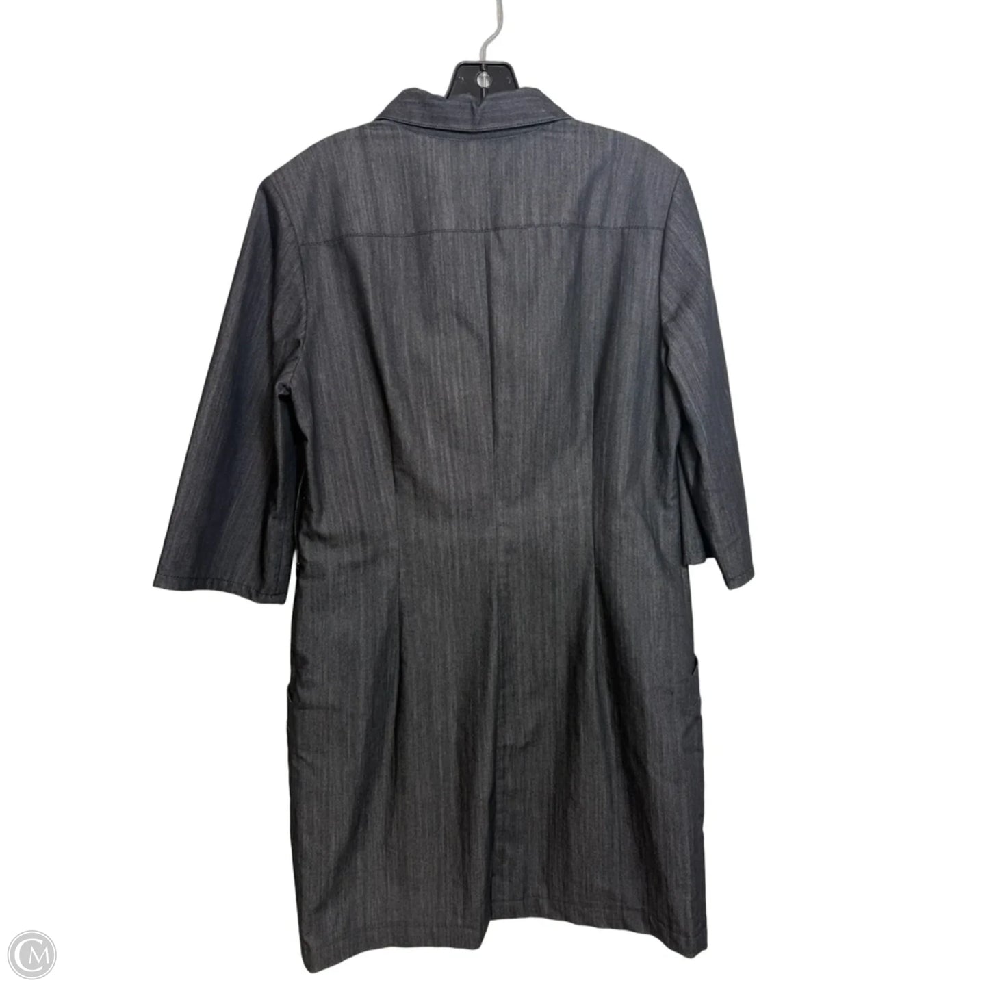Dress Designer By Lafayette 148 In Grey, Size: 10