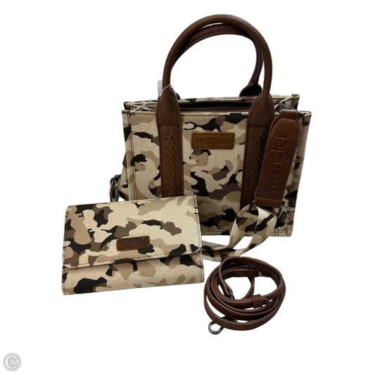 Handbag & crossbody set By Wrangler, Size: Medium