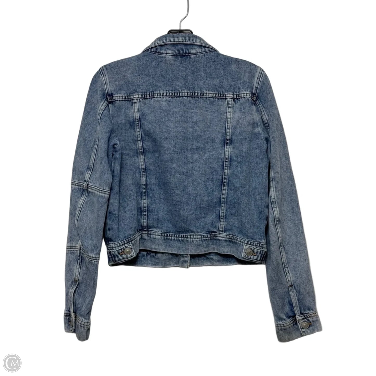 Jacket Denim By Free People In Blue Denim, Size: S