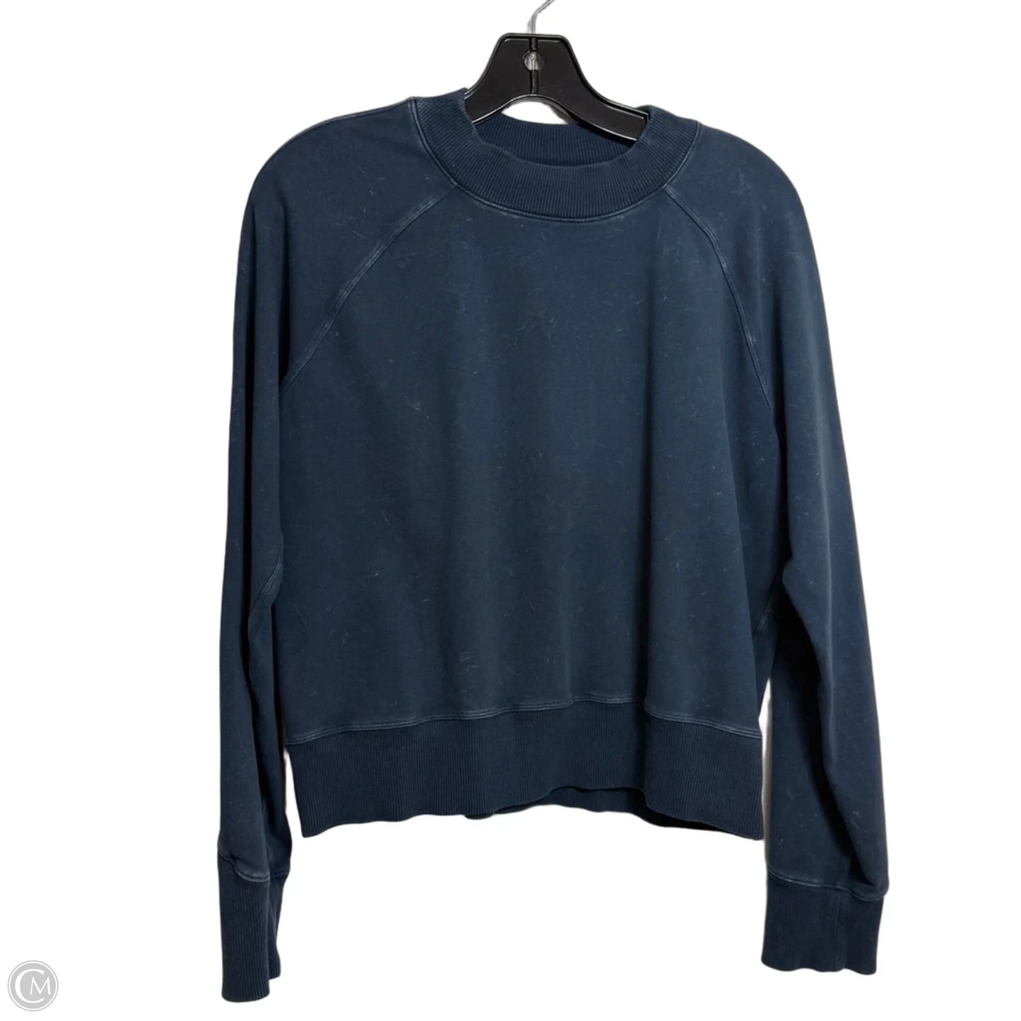 Top Long Sleeve By Lululemon In Navy, Size: M