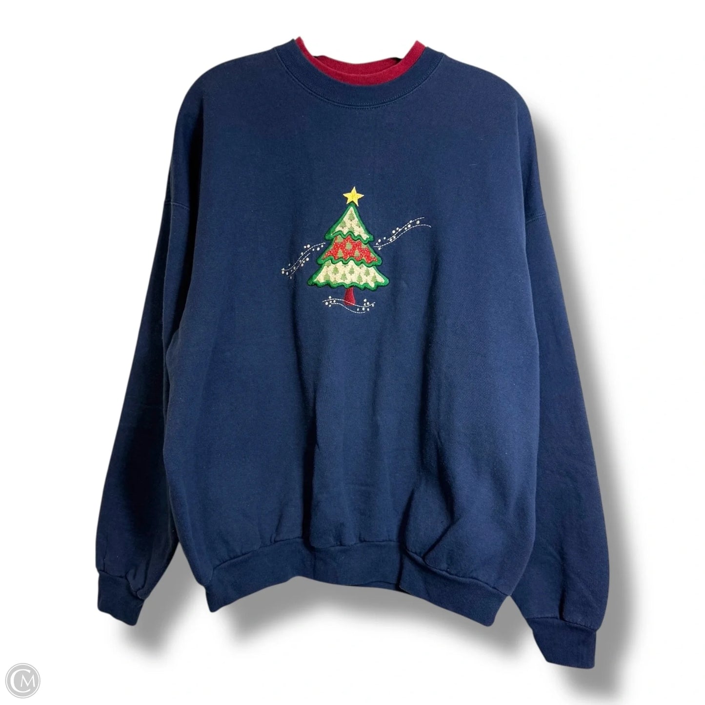 Sweatshirt Crewneck By Clothes Mentor In Navy, Size: Xl