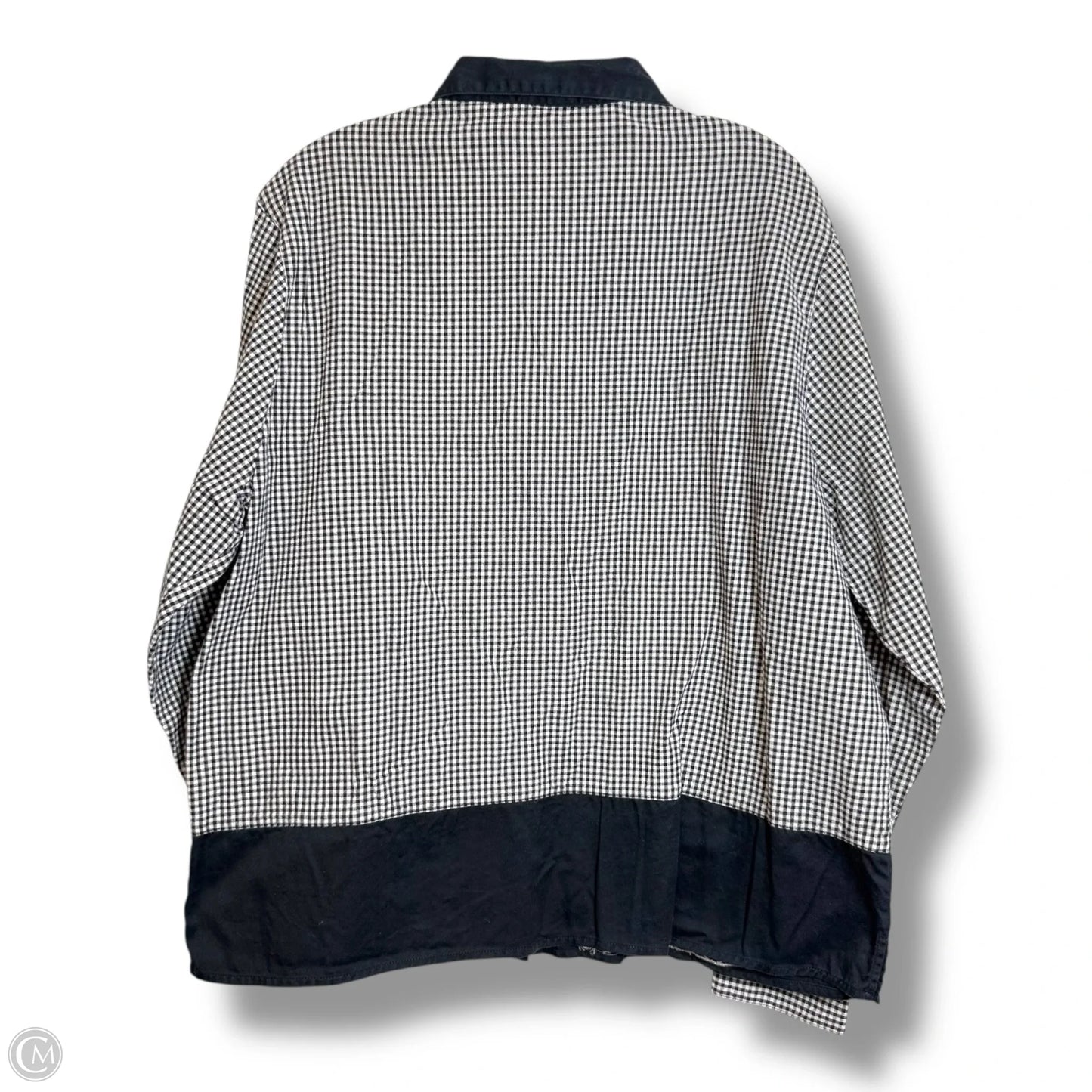 Christmas holiday Top Long Sleeve By Cabin Creek In Plaid Pattern, Size: Xl