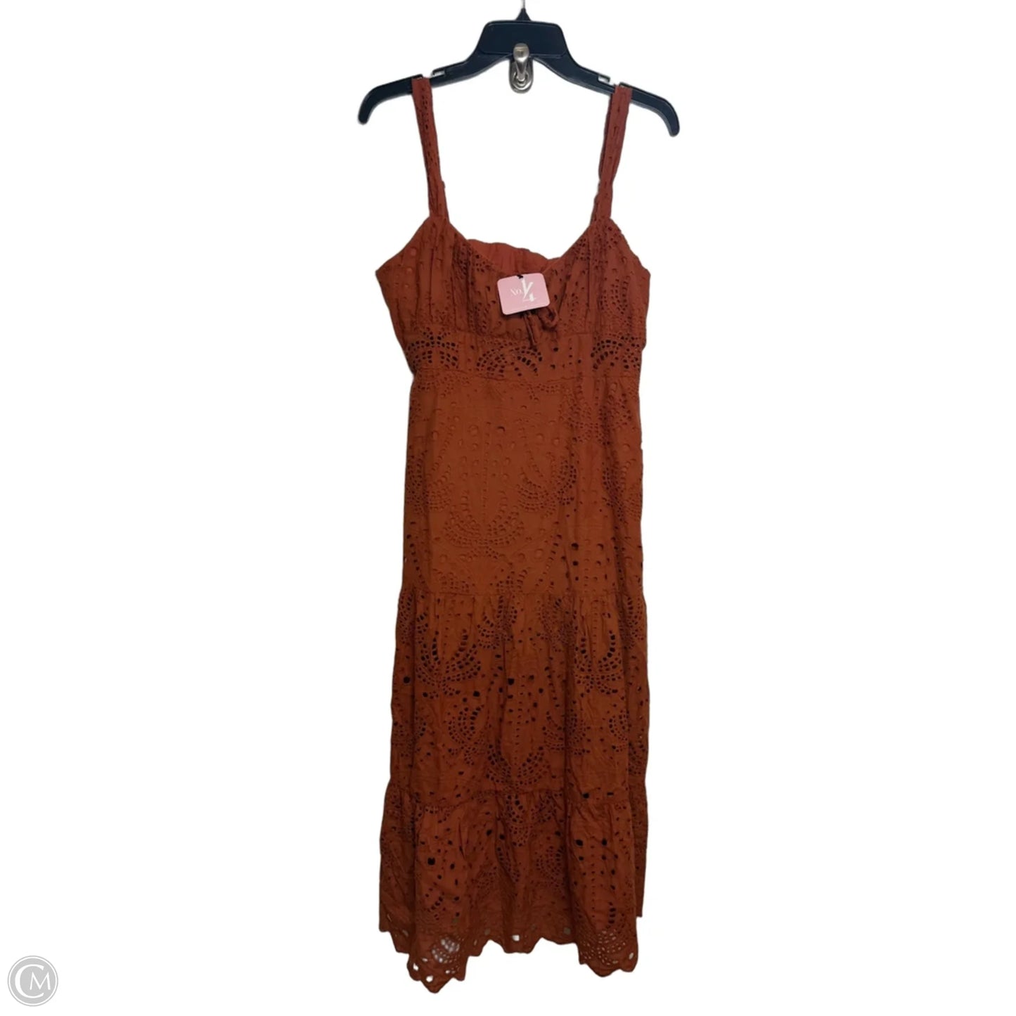 Dress Casual Maxi By Clothes Mentor In Copper, Size: L